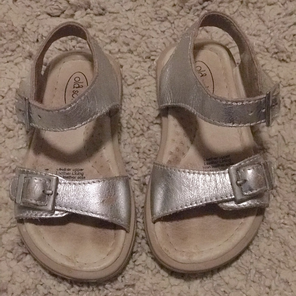 Silver Old Soles sandal size 22/6-6.5